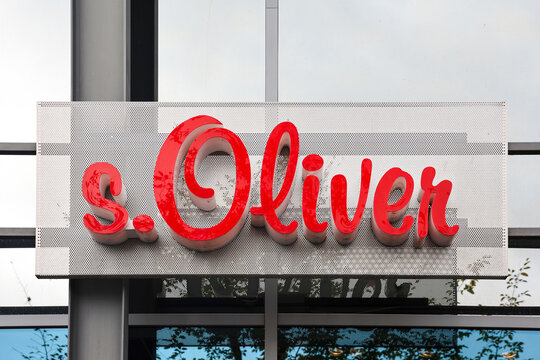 Hamburg, Germany - 19. September 2026: S. Oliver fashion brand sign on building facade