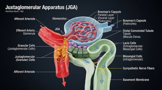 Juxtaglomerular Apparatus (JGA) Anatomy