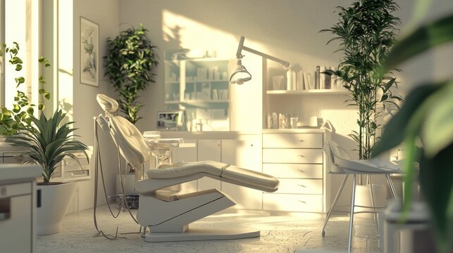 Modern empty beauty salon