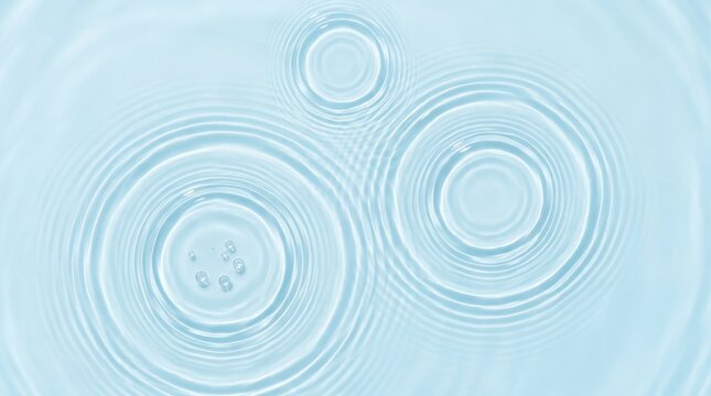 A calm surface of water with multiple ripples creating a soothing and tranquil effect.