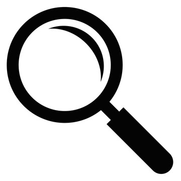 Simple magnifying glass icon searching