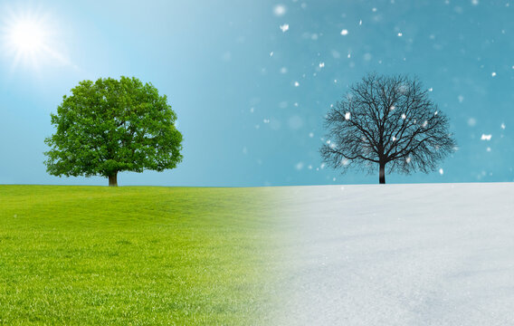 Wetterwechsel von sommer zu Winter