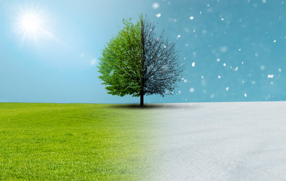 Wetterwechsel von sommer zu Winter