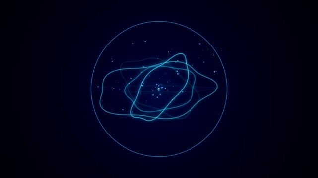 Futuristic Sci-Fi HUD Radar Circle Interface Loop