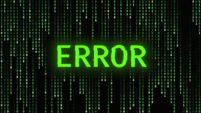 Error message binary background - matrix loop