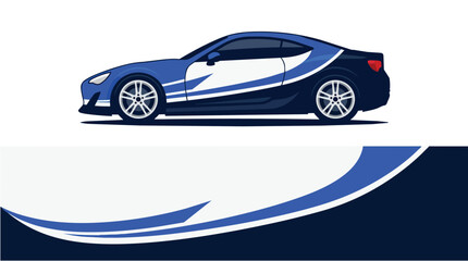 Fototapeta premium Automotive vector livery design 20260919235710