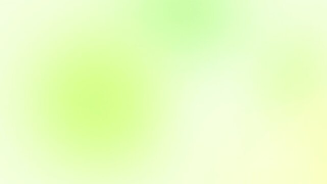 Bright soft spring lime green and yellow pastel lights drifting on light background, seamless abstract gradient loop for spring, eco and fresh food content