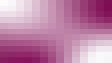Fototapeta premium Abstract minimalist pixel grid background with smooth color transition from pink to white, modern geometric square mosaic pattern for digital interface and technology design
