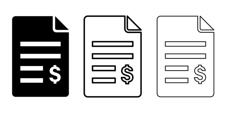 Black shield icon set, flat security design