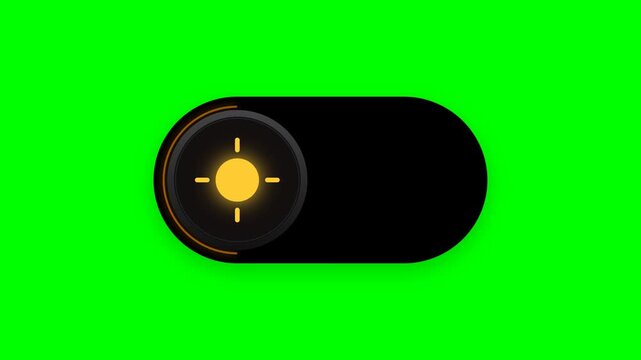 Animated Day And Night Toggle Switch Ui Interface Animation Motion Graphic Loop Featuring Futuristic Digital Technology Elements for Corporate and UI Presentations