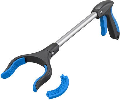 A removable washable silicone insert reach extender