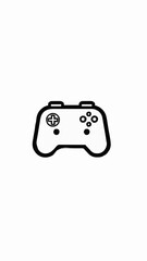 Game Controller Line Art Icon Vector Illustration © Fandi