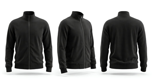 Blank tracksuit top mockup, 3d illustration, 3d rendering 
