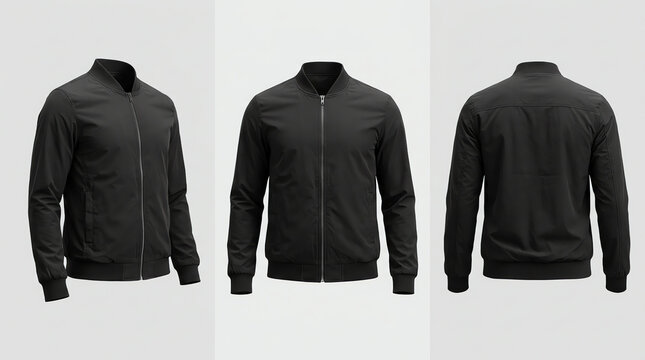 Blank tracksuit top mockup, 3d illustration, 3d rendering 