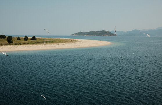 Island view from a ferry