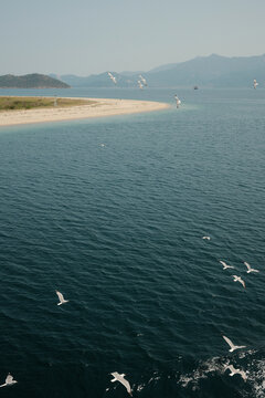 Island view from a ferry