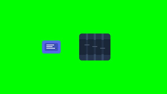 Software Deployment Pipeline Animation on Green Screen