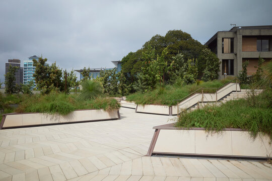Green Space and  Buildings in an Urban Area in Sydney Arts Precinct