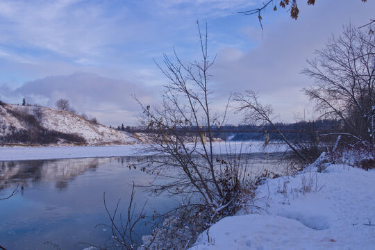 Winter at the Edmonton River Valley