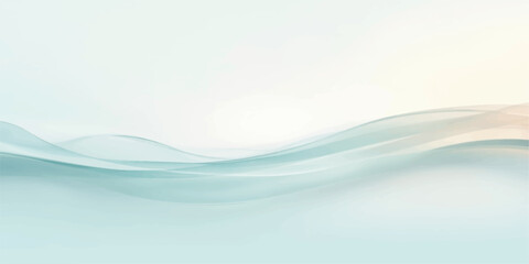 Obraz premium Abstract Blue Wave Background with Flowing Water Inspired Curves, Smooth Lines, Dynamic Motion, Soft Light and Modern Vector Design for Wallpaper, Ocean Backdrop and Artistic Illustration