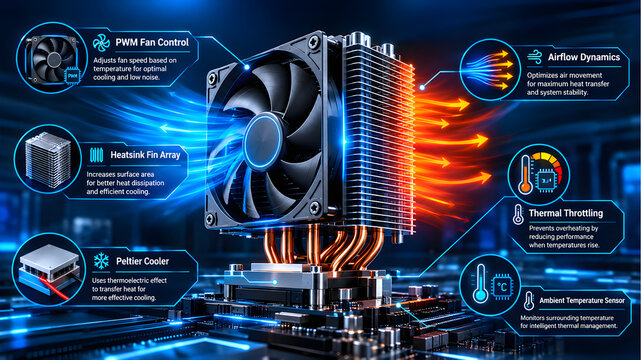 Computer hardware cooling system