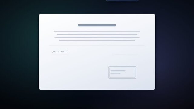 Animated Document Card with Sliding Tooltip Panel