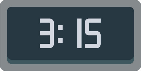 Fototapeta premium digital-clock-3-15-display.eps