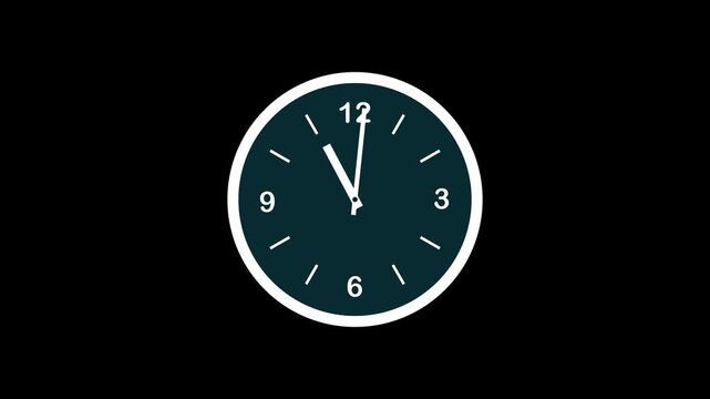 simple minimalistic clock timer watch stock animation video footage 4k regulation