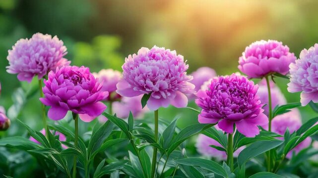 selective focus close up peonies with delicate petals and soft pastel tones
