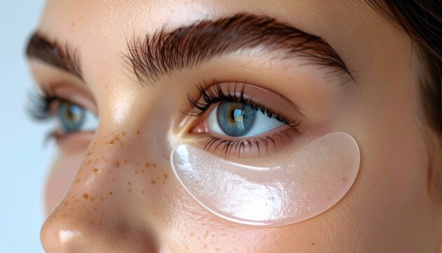 Hydrogel under-eye patches for skincare, hydration and depuffing