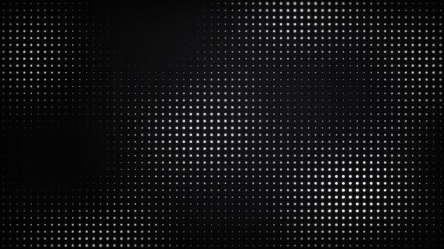 Abstract dark background featuring a glowing dot pattern matrix with subtle halftone effects and minimalist design