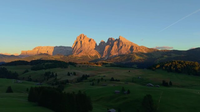 Seiser Alm Sonnenuntergang Herbst - S&uuml;dtirol - Dolomiten - alpe di siusi