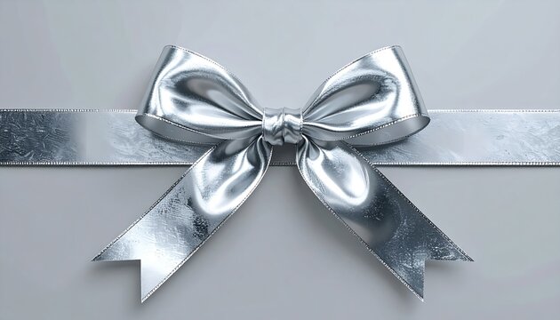 Silver prize ribbon representing second place in a competition