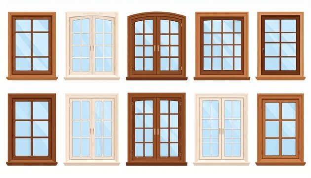 Classic double hung window frame collection