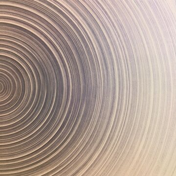 Abstract geometric pattern of concentric arcs with a grainy matte finish in lilac and ash grey, featuring copy space for social media backgrounds