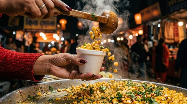 Traditional Street Food Market