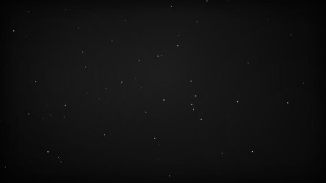 Minimalist night sky with tiny glowing white stars scattered across a dark textured background for creative designs