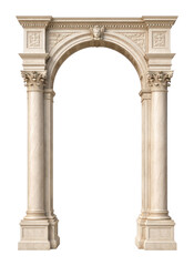 Obraz premium PNG Elegant classical stone archway illustration.