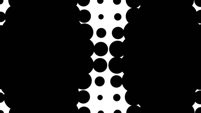 Abstract black and white halftone dot pattern background graphic design