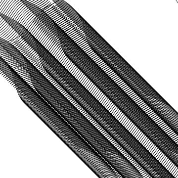 Optical illusion moire effect with dynamic wavy parallel lines