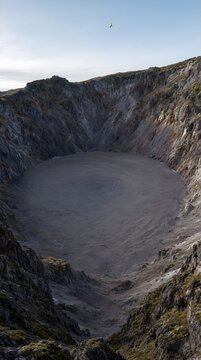 Volcanic Geodesy Spacecraft Measuring Crater Deformation For Geohazards