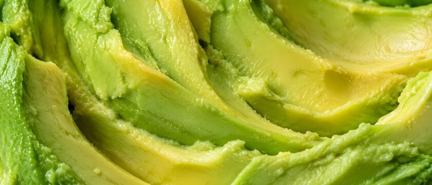 Avocado Flesh Texture Closeup