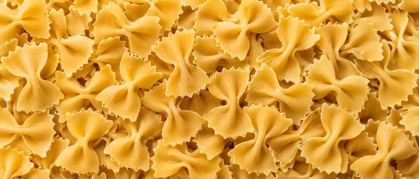Farfalle Pasta Texture Closeup