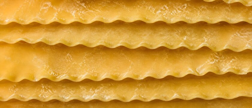 Wavy Lasagna Pasta Closeup