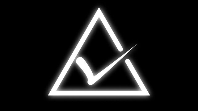 Approved symbol motion. Check mark icon 4k  animation. Modern tik mark. Success, accepted animation...