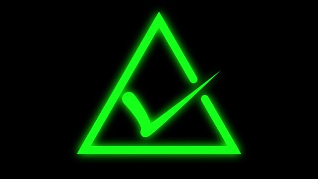 Approved symbol motion. Check mark icon 4k  animation. Modern tik mark. Success, accepted animation...