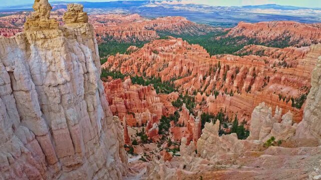 Bryce Canyon panorama from Lower Inspiration Point sunset