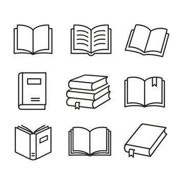 Book Vector Icon for Education, Reading, Literature, Learning and Knowledge