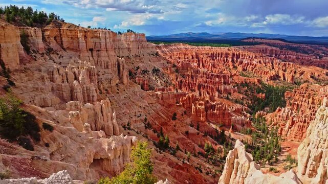 Bryce Canyon panorama from Lower Inspiration Point sunset