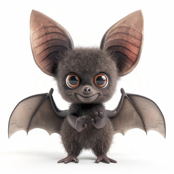 Niedliche 3d-Fledermaus
